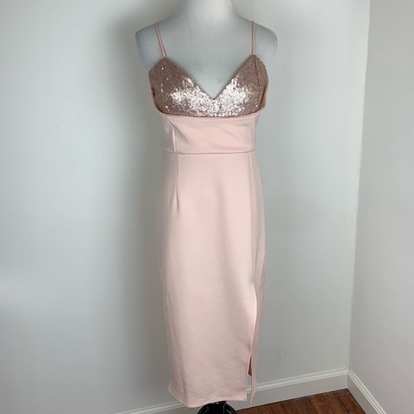 ASOS Sequin Midi Slit Dress - Picture 4 of 8